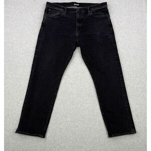Revtown Jeans Mens‎ 38x30 Black Faded Automatic Stretch 5 Pocket Denim Casual